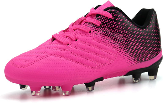 brooman Kids Soccer Cleats Boys Girls Athletic Outdoor Football Shoes