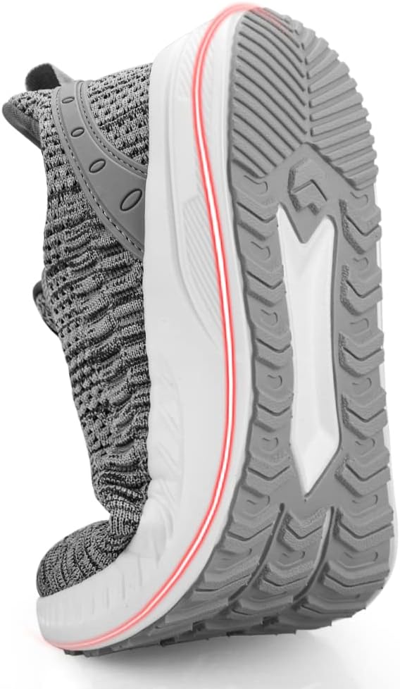 Feethit Mens Slip On Walking Shoes Blade Tennis Shoes Non Slip Running Shoes Lightweight Workout Shoes Breathable Mesh Fashion Sneakers