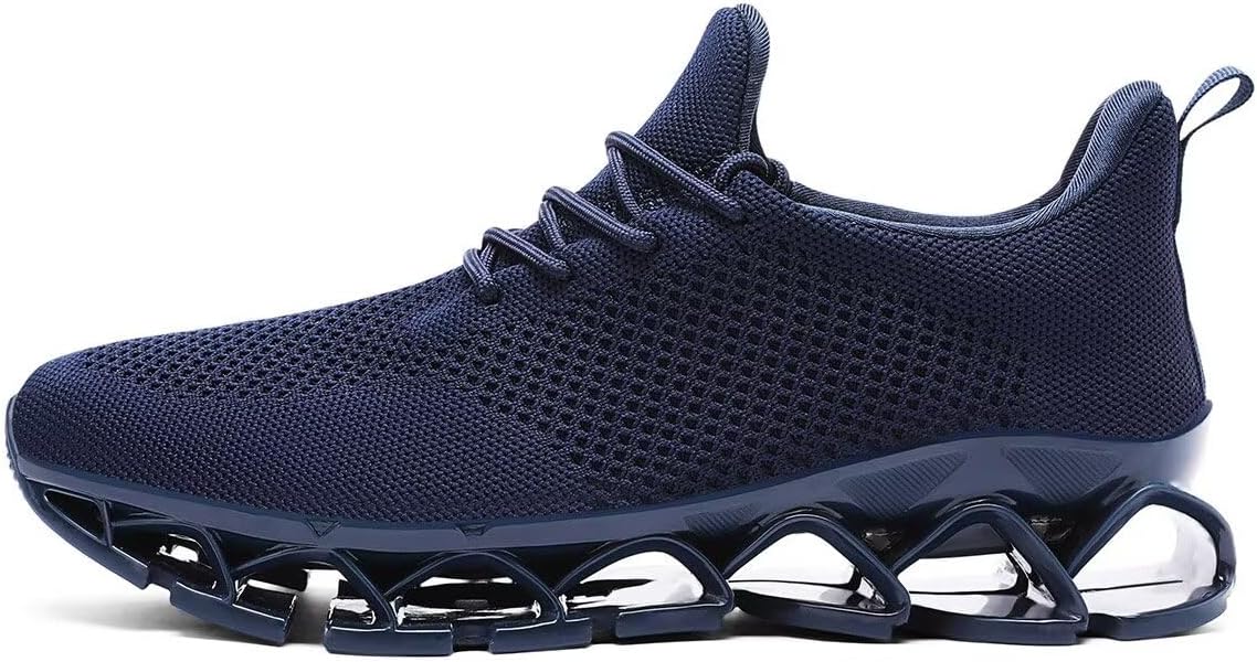 Men's Running Shoes Blade Tennis Walking Fashion Sneakers Breathable Non Slip Gym Sports Work Trainers