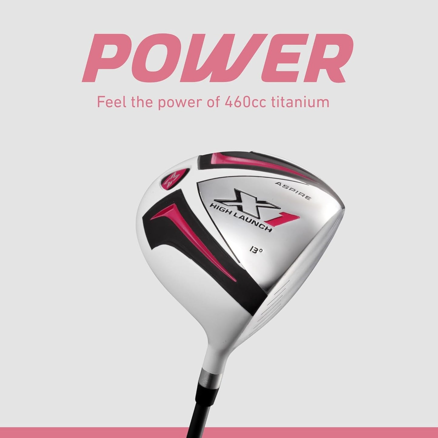 Aspire X1 Women’s Golf Clubs Set – 15 Piece Golf Club Package with Titanium Alloy Driver, Fairway Wood, 6pw Irons, Putter, Lightweight Stand Bag & Headcovers – Right Handed Petite & Regular Sizes