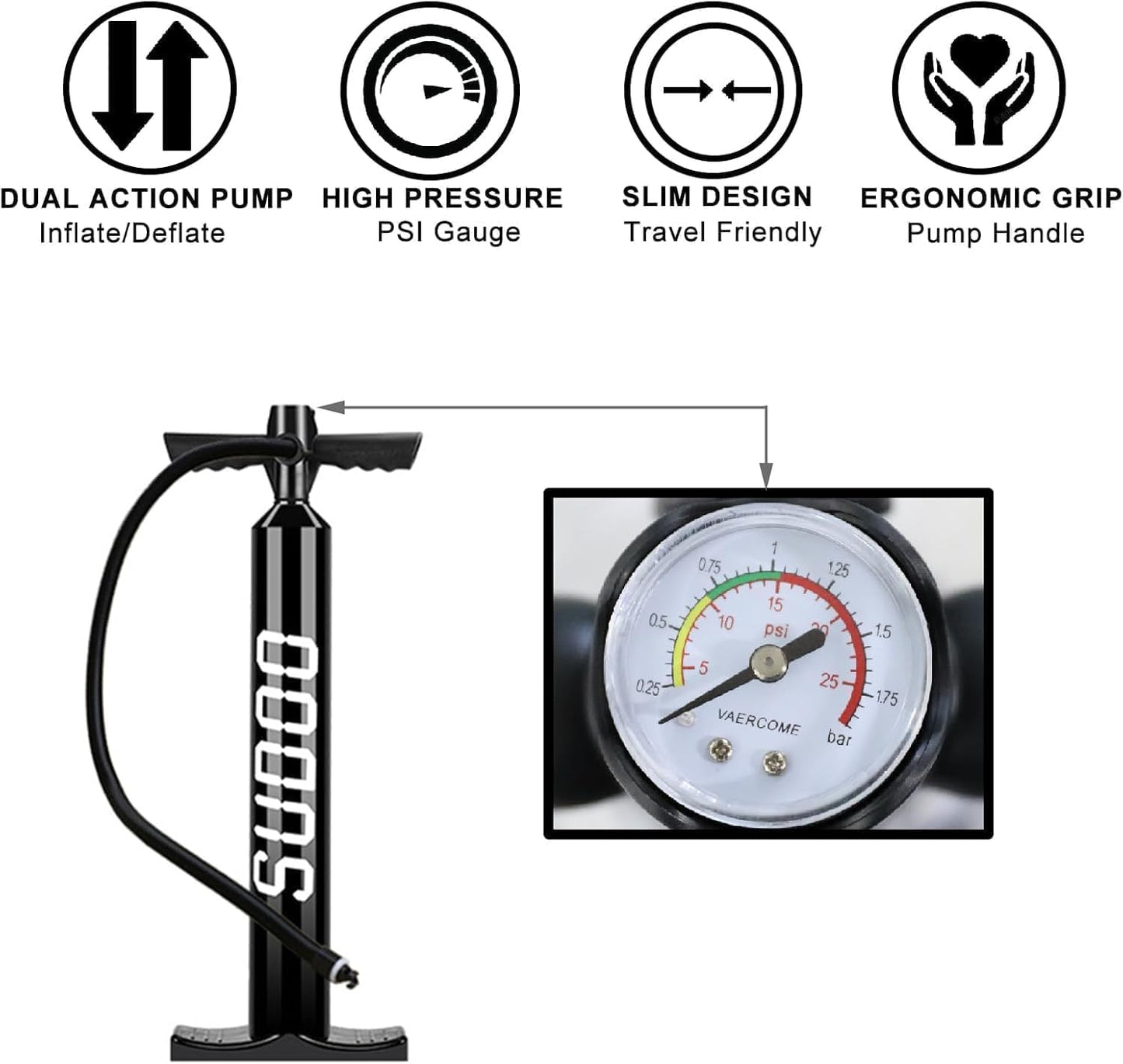 Inflatable Stand Up Paddle Board 10‘x30‘‘- Ultra-Light SUP with Backpack, Pump, Paddle, Coil Leash, 3 Fins, Repair Kit, Stable Design, Non-Slip EVA Deck for Adults & Youth