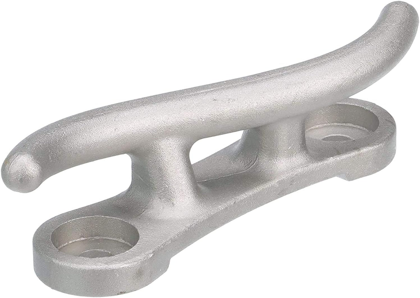 MarineNow Premium Cast Aluminum S-Style Dock Cleat – 10", 12", or 15" – Corrosion-Resistant Mooring Cleats with Recessed Mounting Holes – Choose 1, 2, 4, 6, 10, or 50 Pack for Boats, Docks & Marinas