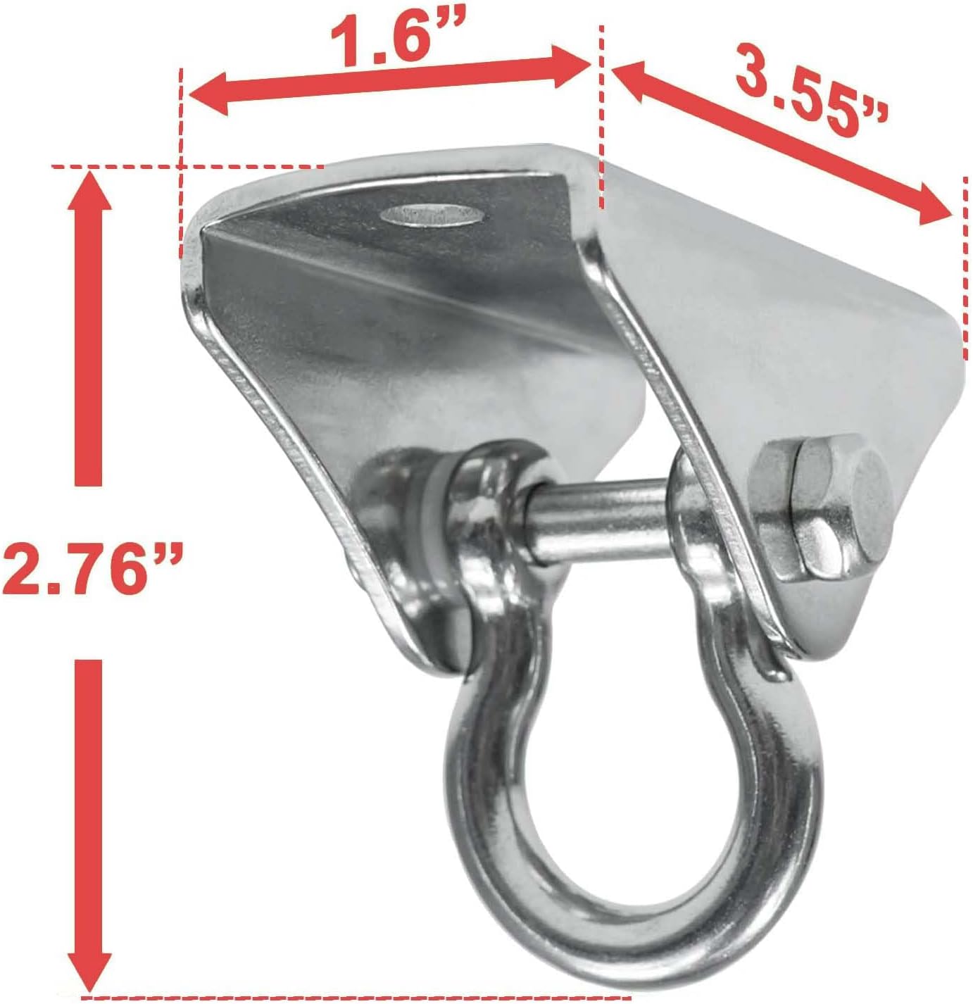 Yes4All Punching Bag Hanger, Stainless Steel Swivel Chain with 4 Snap Hooks for Heavy Bag, Gym Swing, Trapeze, and Hammock