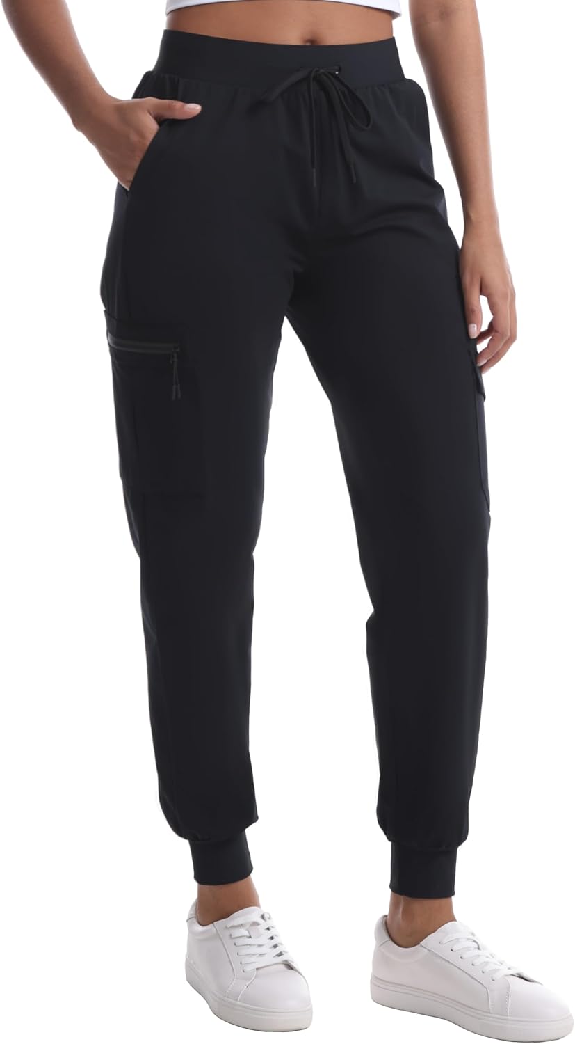 Women's Hiking Pants with Pockets Water Resistant Lightweight Quick Dry Cargo Pants for Travel Outdoor