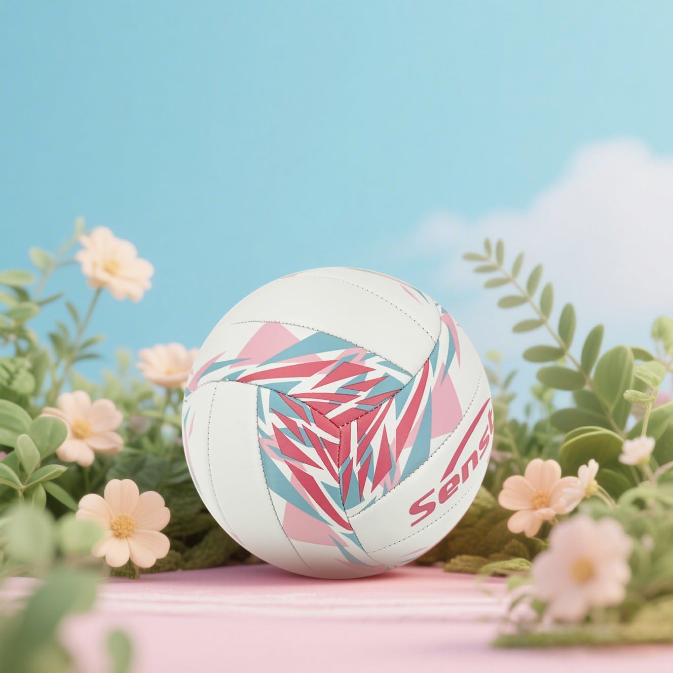 Senston Premium PVC Volleyball Size 5 – Indoor/Outdoor Volleyball, All-Weather Durable Design for Training, Practice & Beach Games (Meets Official Size Standards)