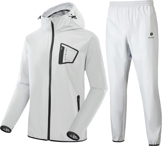 HOTSUIT Sauna Suit Men Anti Rip Boxing Sweat Suits Exercise Workout Jacket