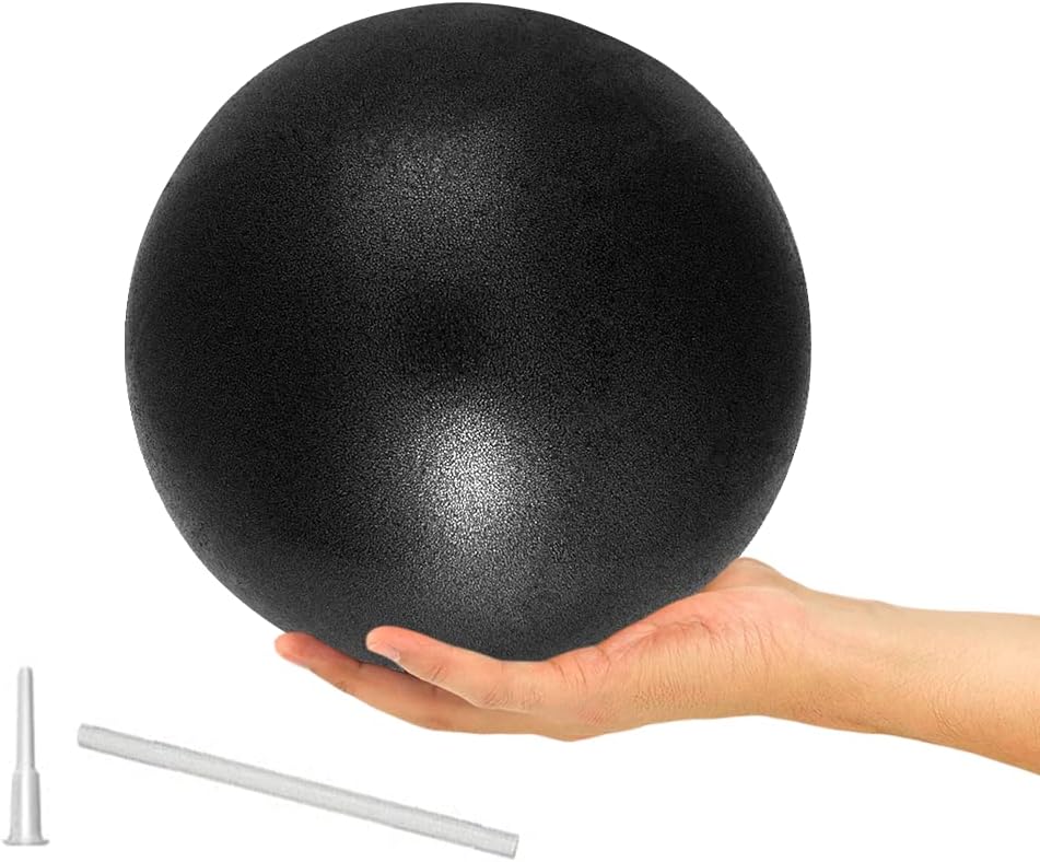 9 Inch Exercise Pilates Ball Mini Exercise Barre Ball for Yoga,Stability Exercise Training Gym Anti Burst and Slip Resistant Balls Physical Therapy Improves Balance, Core Strength