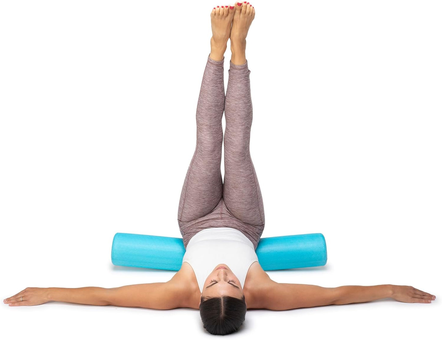 OPTP PRO-Roller Super Soft Density Foam Roller 36 in - Light Blue Low Density Foam Roller for Exercise, Gentle Massage, and Physical Therapy 36" x 6" Round