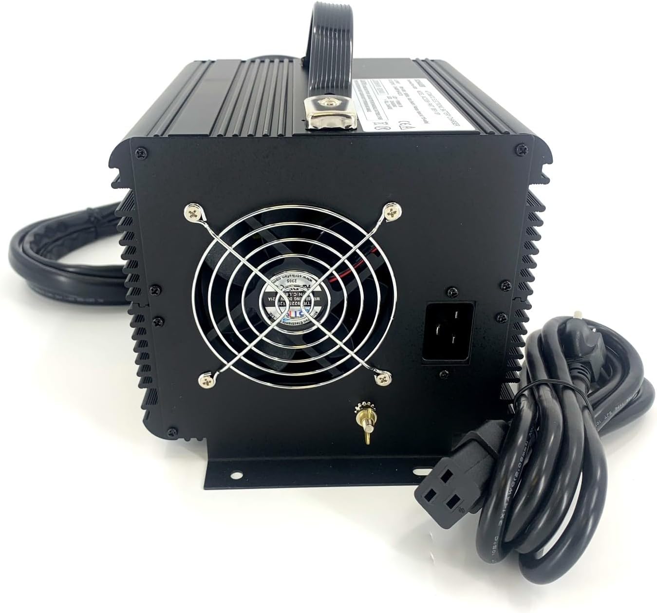 48 Volt Charger with 2-Prong Crow Foot Connector for Various Older Electric Vehicles & Golf Carts Including Club Car, Yamaha, Hauler (JAC1548H-CROW)