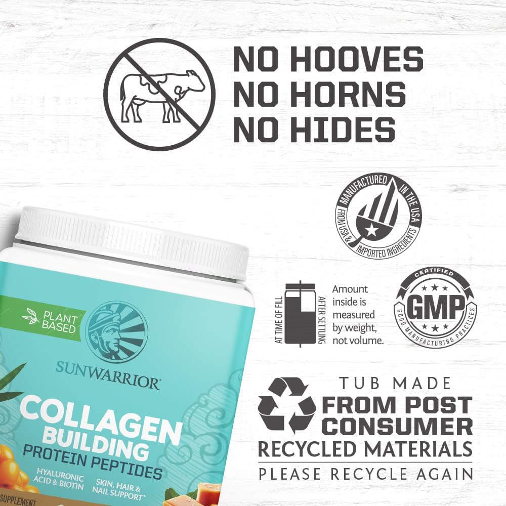 Vegan Collagen Protein Powder for Women Silica Plant Based Collagen Powder with Vegan Hair Skin and Nails Vitamins Non-GMO No Added Sugar Soy Dairy & Gluten Free (Salted Caramel, 20 Servings)