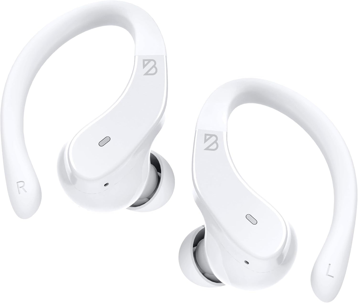 Back Bay Audio - Runner's Wireless Earbuds Bluetooth Headphones for Sports, Hook Over The Ear Buds, Deep Bass, Wrap Around Earphones with Earhooks for Running, Workout Wireless Headphones for The Gym