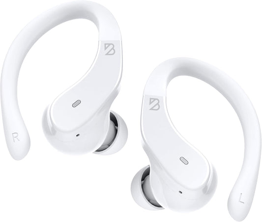 Back Bay Audio - Runner's Wireless Earbuds Bluetooth Headphones for Sports, Hook Over The Ear Buds, Deep Bass, Wrap Around Earphones with Earhooks for Running, Workout Wireless Headphones for The Gym