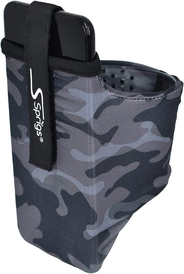 Sprigs Phone Armband Sleeve for iPhone 14, 13, 12, 11, X Galaxy Z, S22, S21, S20 Google Pixel 7, 6, 5. The Lightest & Most Comfortable Running Armband, Stretches to Fit All Phones with Case for Women & Men