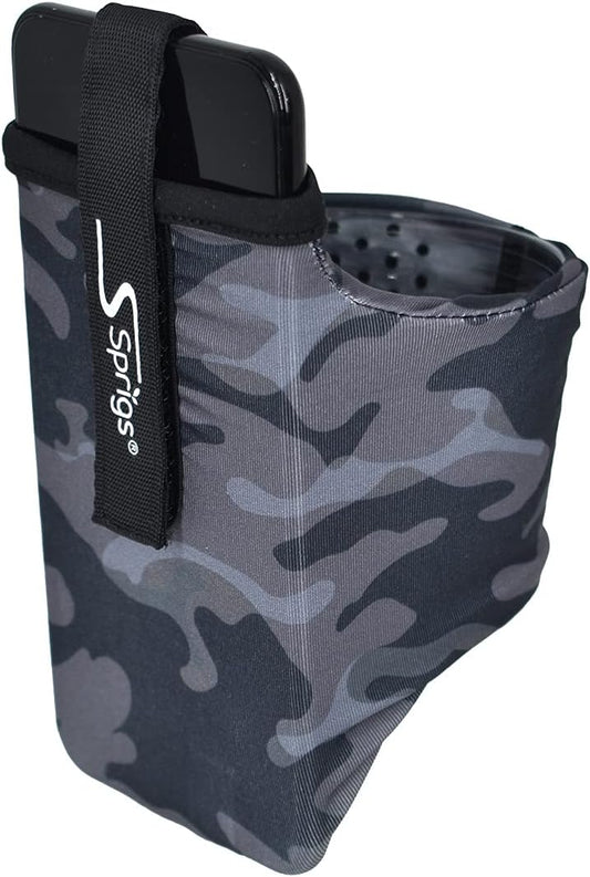 Sprigs Phone Armband Sleeve for iPhone 14, 13, 12, 11, X Galaxy Z, S22, S21, S20 Google Pixel 7, 6, 5. The Lightest & Most Comfortable Running Armband, Stretches to Fit All Phones with Case for Women & Men