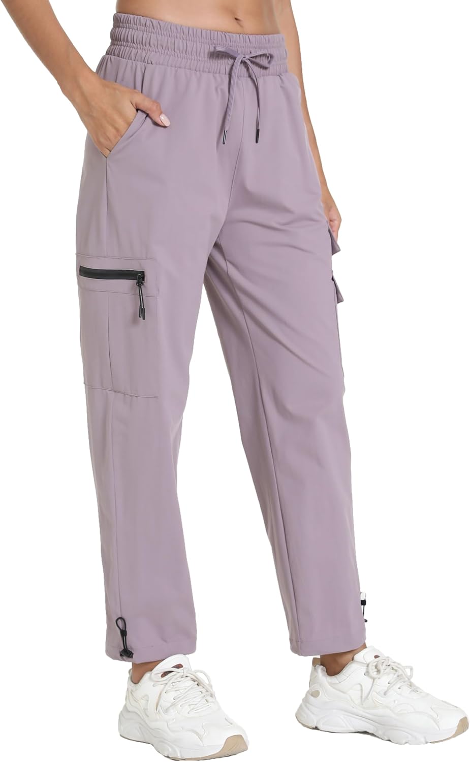 Women's Hiking Pants with Pockets - Travel Lounge Outdoor Quick Drying Lightweight Water Resistant Joggers