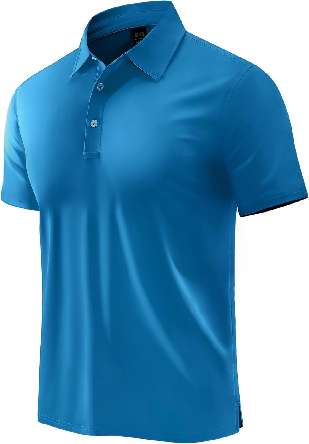 MIER Polo Shirts for Men Short Sleeve Dry Fit Performance Golf Tennis Active Collared Shirts, UPF 50+ Sun Protection