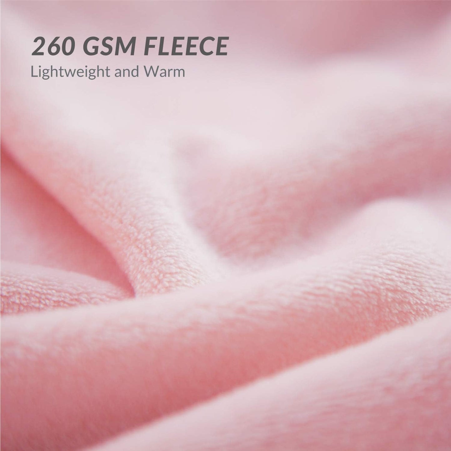 Bedsure Fleece Blankets Queen Size Pink - Bed Blanket Soft Lightweight Plush Fuzzy Cozy Luxury Microfiber 90x90 inches