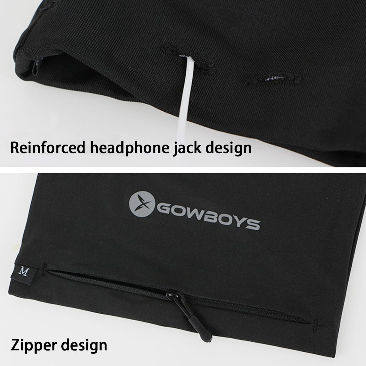 Running Phone Armband for Men Women,Universal Arm Bands for Phones Below 8 Inches,Waterproof Cell Phone Armband for Hiking,Running,Cycling,Climbing(Black XL)