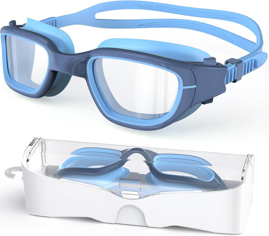Kids Swim Goggles,Swimming Goggles for Kids 6-14, Anti-Fog UV Protection Pool Glasses for Boys Girls