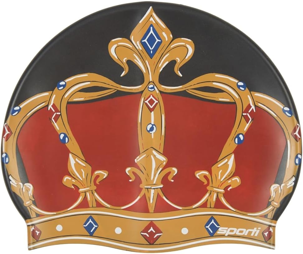 Sporti Silicone Swim Cap for Kids, Unisex Youth Swimming Cap, Protection Bathing Caps for Your Children, Aged 2-10