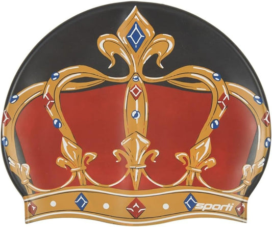 Sporti Silicone Swim Cap for Kids, Unisex Youth Swimming Cap, Protection Bathing Caps for Your Children, Aged 2-10