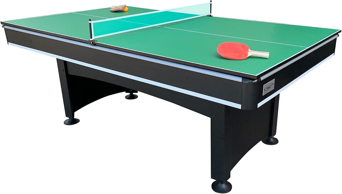 RACK Scorpius 7-Foot Multi Game Billiard/Pool with Table Tennis - The Ultimate Entertainment for Friends and Family!
