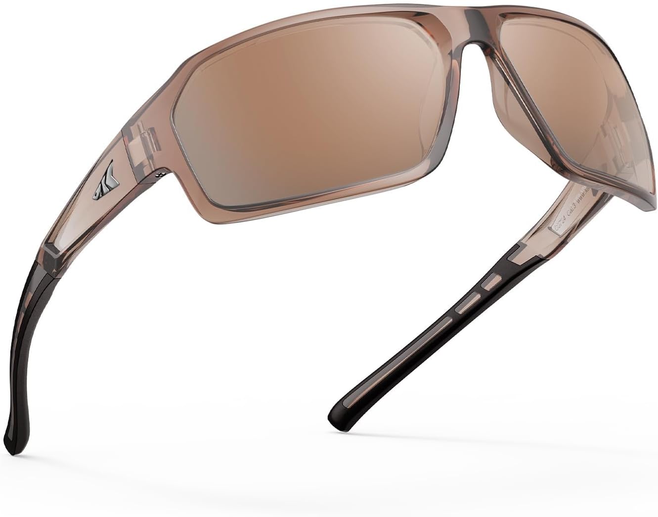 KastKing Chippewa Polarized Fishing Sunglasses, UV400 Protection Full Wrap Frame Sports Cycling Sunglasses, 1.0mm TAC Lenses