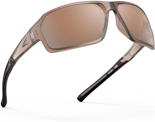 KastKing Chippewa Polarized Fishing Sunglasses, UV400 Protection Full Wrap Frame Sports Cycling Sunglasses, 1.0mm TAC Lenses