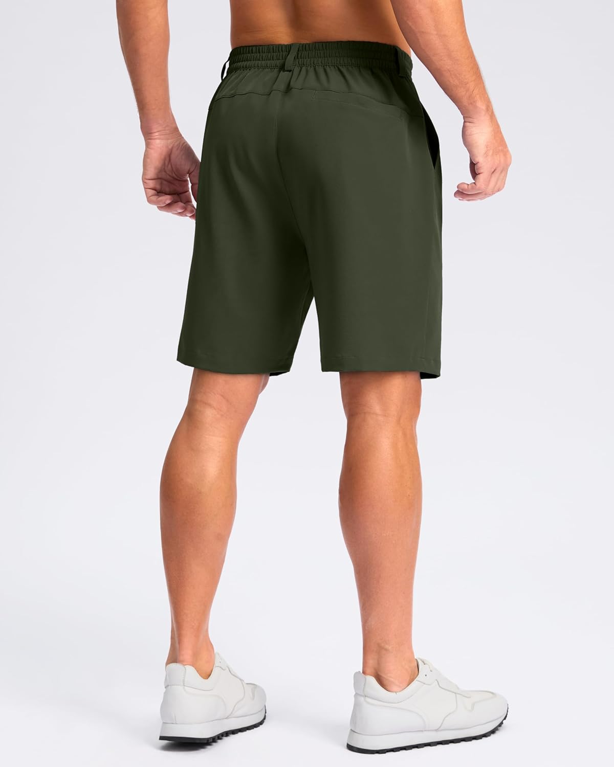 Pudolla Men's Casual Shorts 7"/9" Lightweight Golf Shorts with 3 Pockets Stretch Quick Dry Comfy Work Shorts