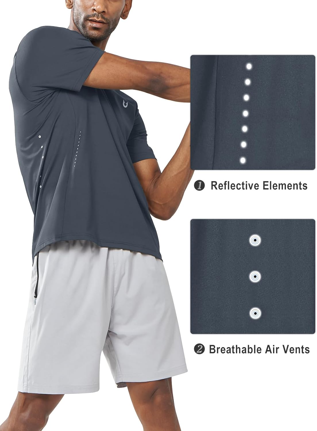 NORTHYARD Mens Athletic Shirts Short Sleeve Gym Workout Running Training Sports Performance T Shirt Basic Tee for Men