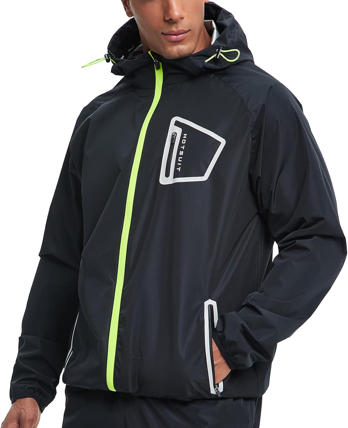 HOTSUIT Sauna Suit Men Anti Rip Boxing Sweat Suits Exercise Workout Jacket