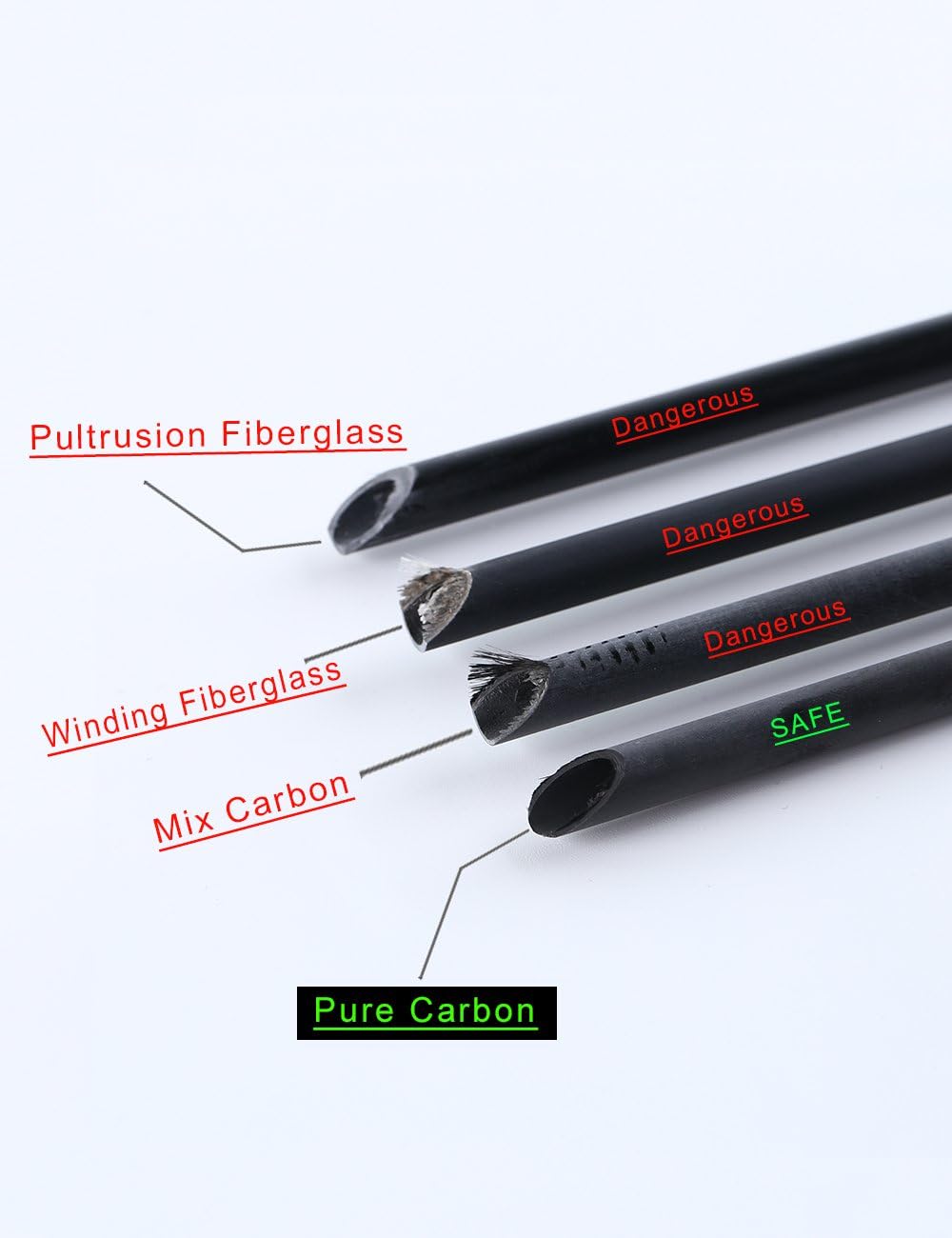 30/32" Inch ST0.006 Hunting Arrows for Compound & Recurve Bow,100% Carbon Archery Target Arrows with Removable Tips for Accurate Hunters & Bowhunters (Pack of 12)