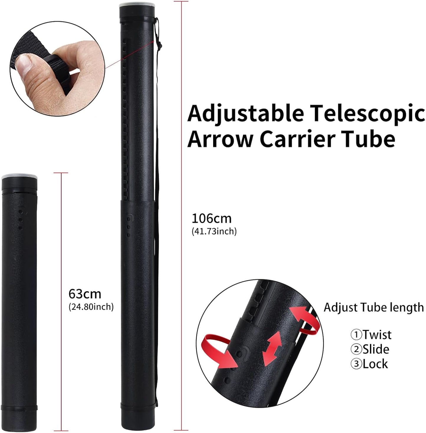 SOPOGER Archery Arrows for Compound Bow and Arrow Quiver Holder Tube, 31 Inch Arrows Practice Arrows for Recurve Bow 12 Packs, 500 Spine Hunting Arrows Carbon Fiber Target Arrow Accessories