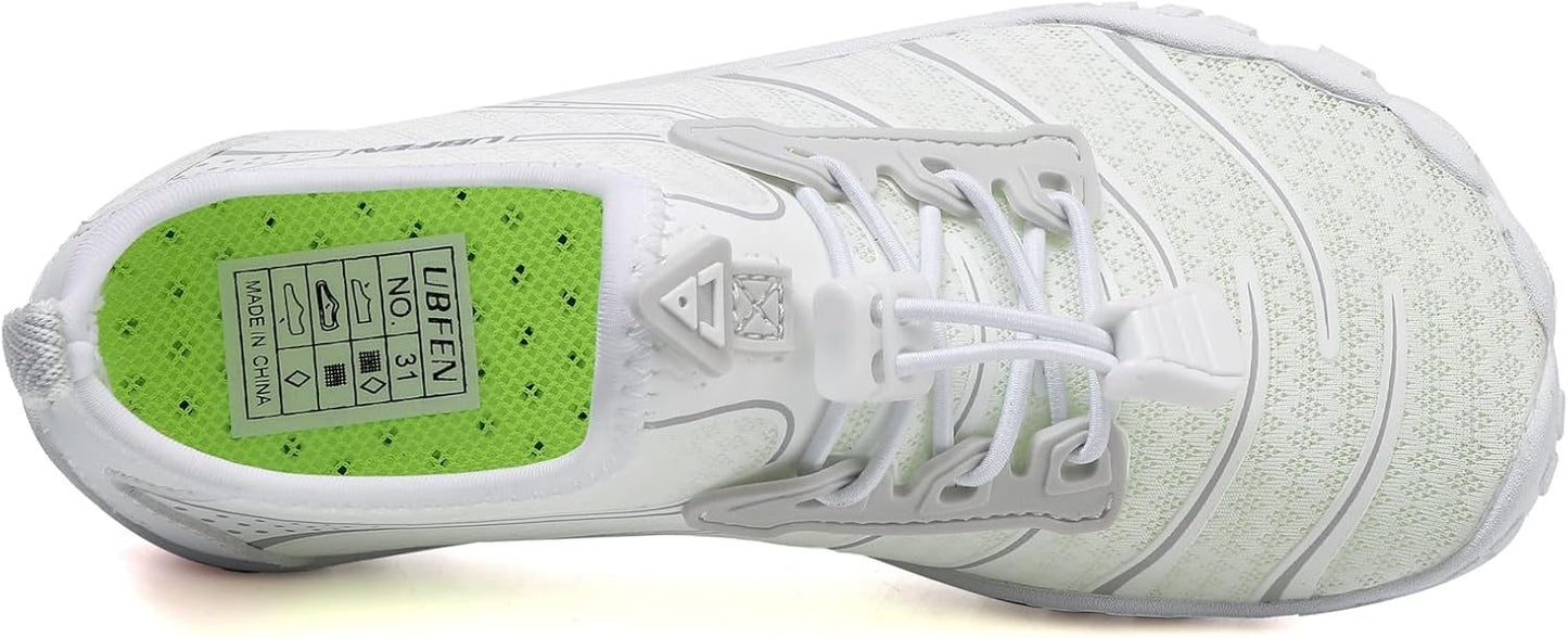 UBFEN Water Shoes for Kids Boys Girls Aqua Socks Barefoot Beach Sports Swim Pool Quick Dry Lightweight Toddler Little Big Kid