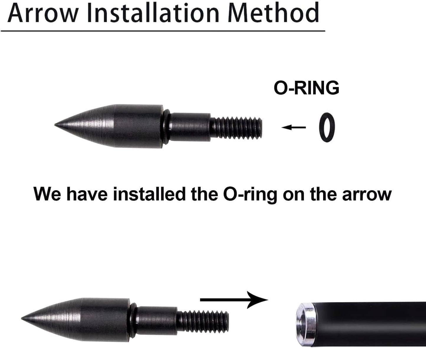 30Inch Carbon Hunting Arrow Targeting Practice Arrows with Removable Tips and Adjustable Nocks for Compound & Recurve Bow (Pack of 12)