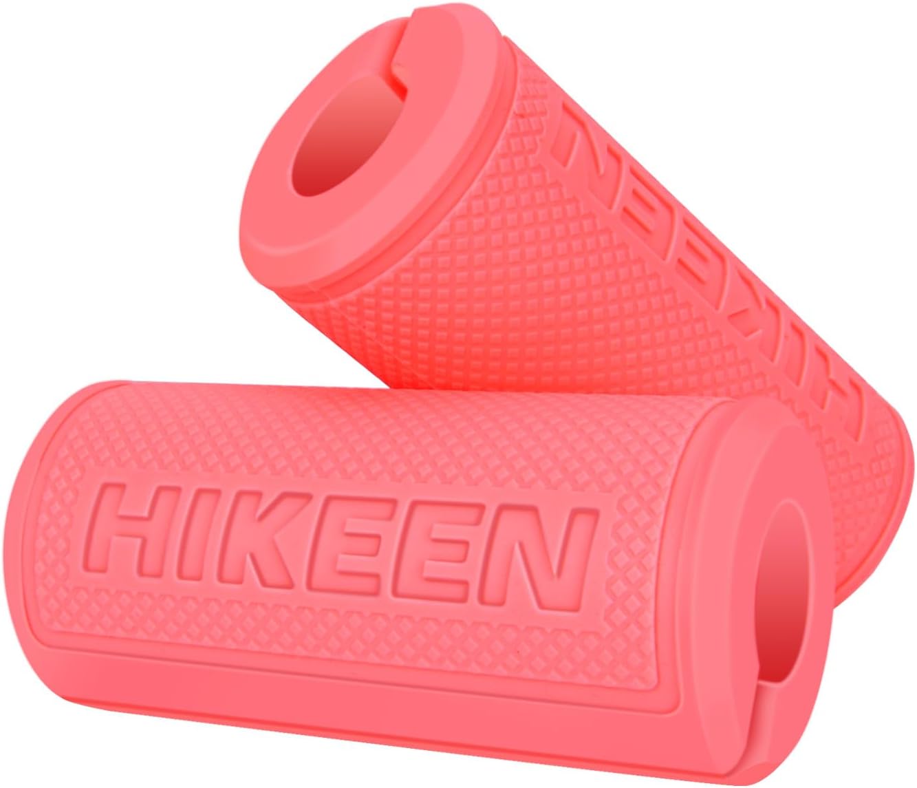 Hikeen Thick Bar Dumbbell Grips,Non Slip Hard Rubber Barbell Grips,Grips for Weight Lifting, Muscle Building-1.77", 2", 2.25" & 2.75" Outer Diameter