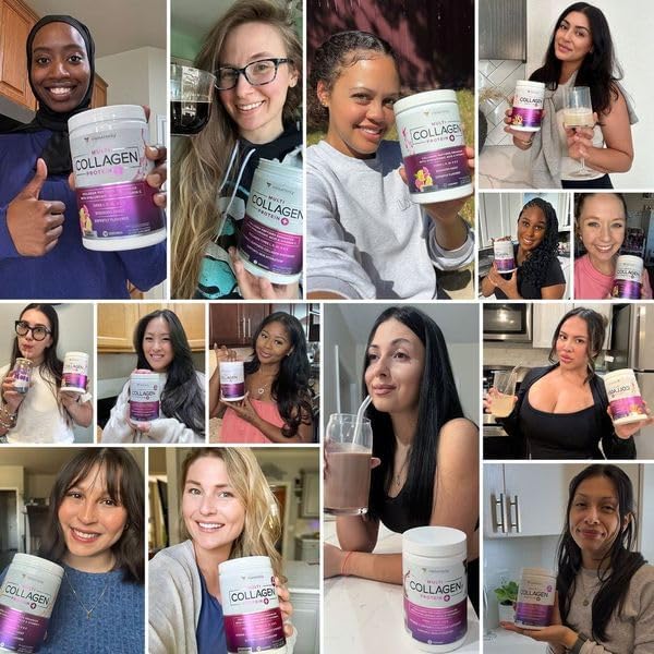 Multi Collagen Peptides Powder for Women - Hydrolyzed Flavored Collagen Powder for Women with Types I II III V & X Vitamin C & Hyaluronic Acid for Hair Skin and Nails (Pina Colada) - 30 Servings