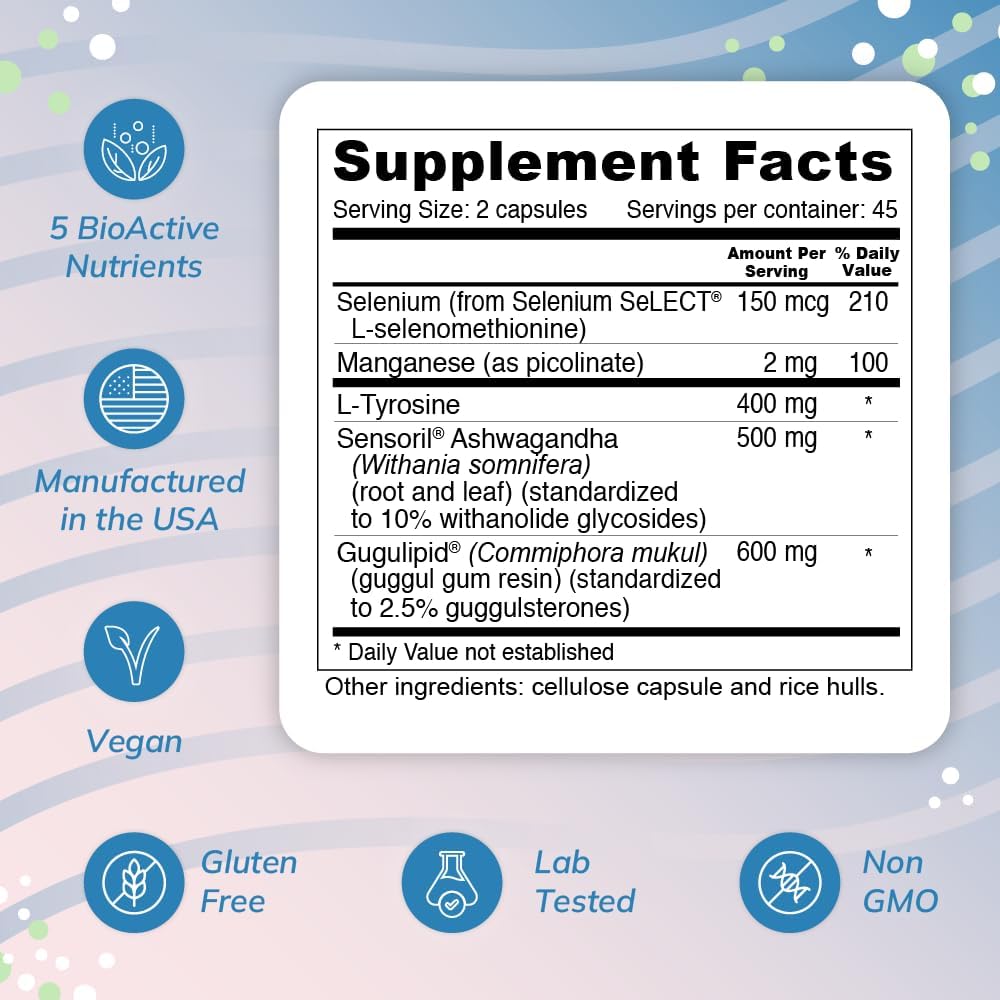 Thyroid Helper - Natural Supplement for Metabolism & Energy (90 Capsules)