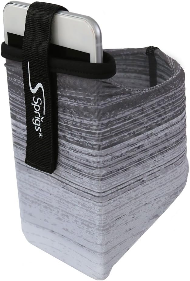 Sprigs Phone Armband Sleeve for iPhone 14, 13, 12, 11, X Galaxy Z, S22, S21, S20 Google Pixel 7, 6, 5. The Lightest & Most Comfortable Running Armband, Stretches to Fit All Phones with Case for Women & Men