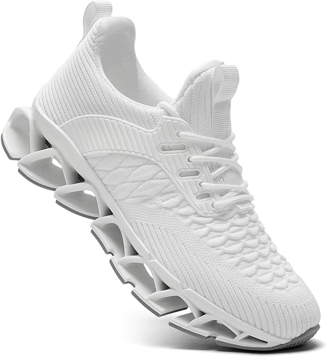 Mens Slip on Walking Running Shoes Blade Tennis Casual Fashion Sneakers Comfort Non Slip Work Sport Athletic Trainer