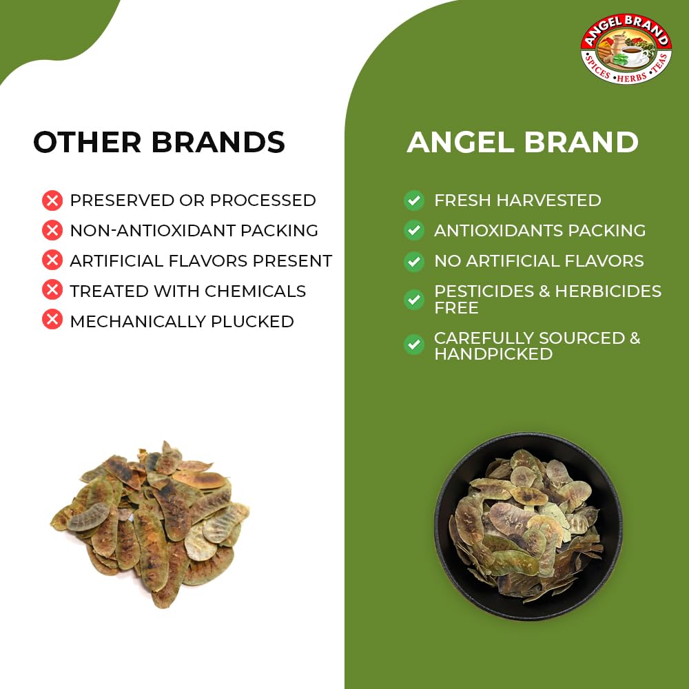 Angel Brand Senna Pods - 0.5 Pouch, Pack of 3 - Senna Pods for Tea and Traditionals Uses.