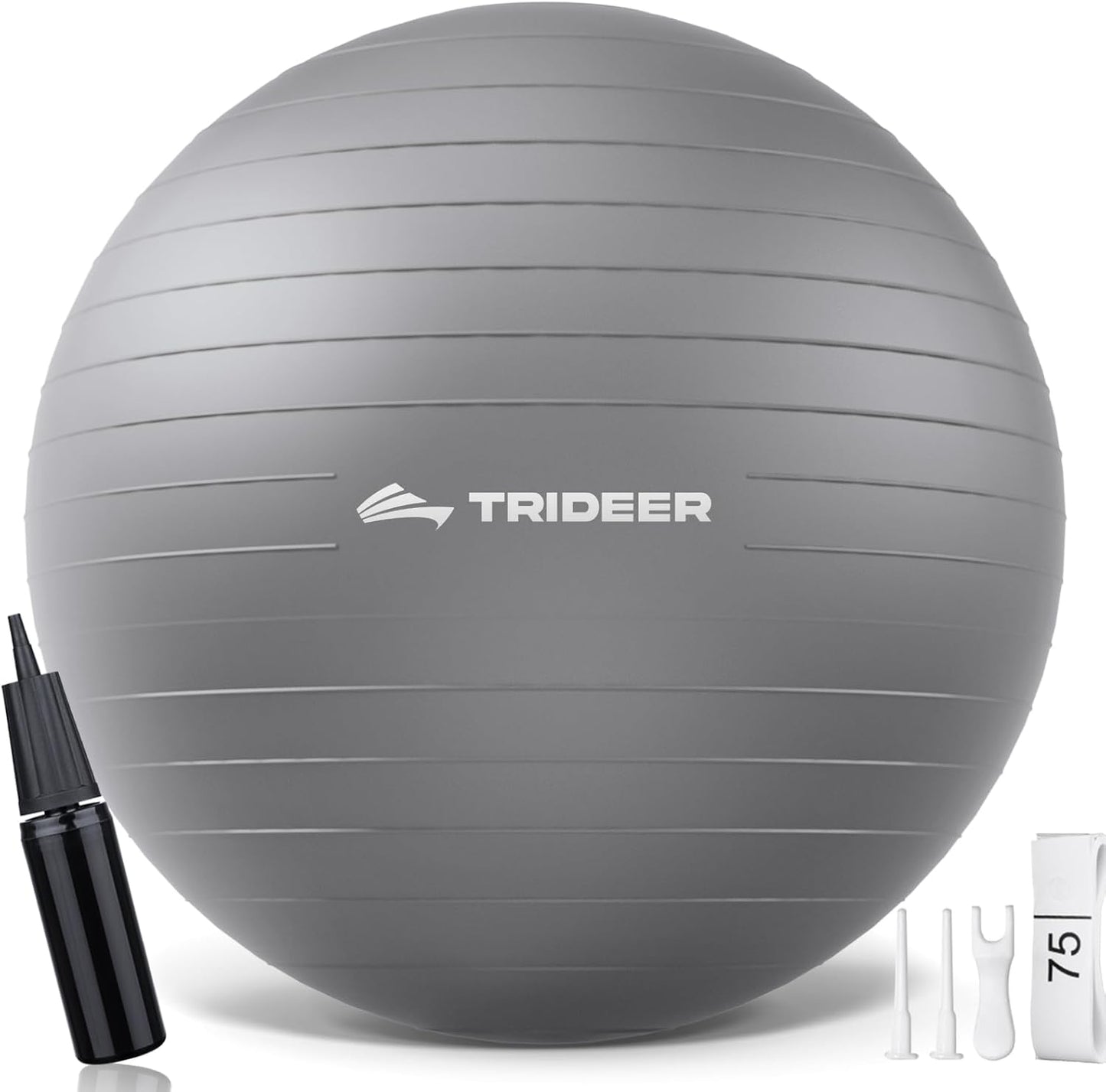 Trideer Yoga Ball – Anti-Burst Exercise Ball for Pregnancy, Office, Birthing, Stretching & Core Workout – Home Gym & Therapy