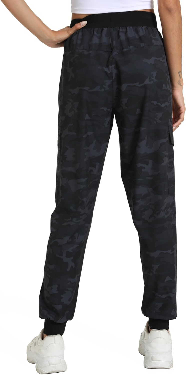 Women's Lightweight Cargo Pants with Pockets Stretchy Quick Dry Hiking Pants for Travel Casual Outdoor