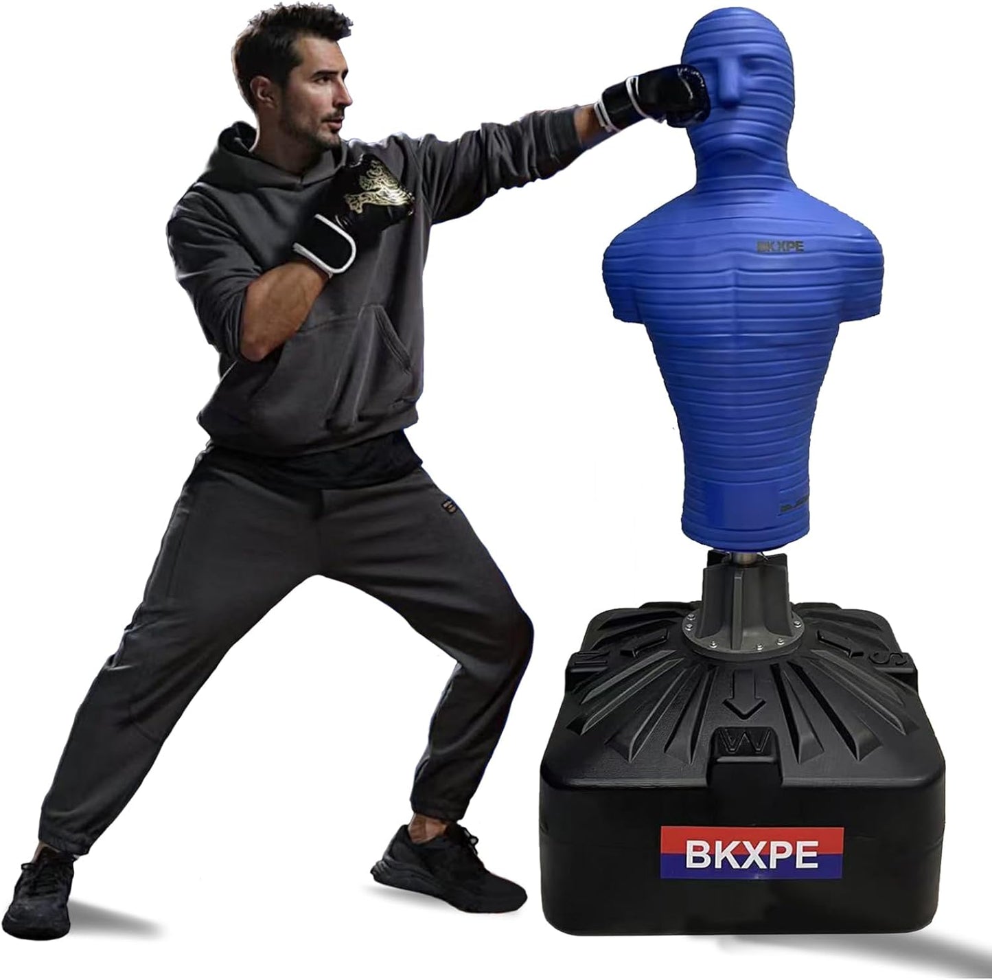 Punching Bags for Adults Silica Gel Heavy Bag Stand Bob Punching Dummy Kick Boxing Mannequin Home Gym