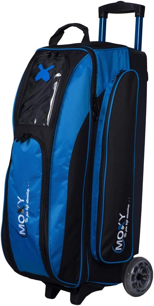 Moxy Blade Triple Roller Bowling Bag- Electric Blue/Black