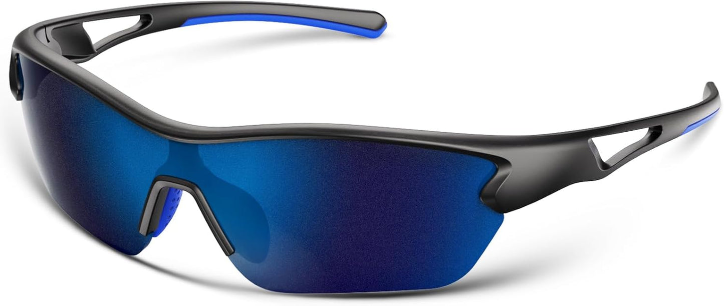 BEACOOL Polarized Sports Sunglasses for Men Women Youth Baseball Cycling Running Fishing Golf Motorcycle TAC Glasses UV400