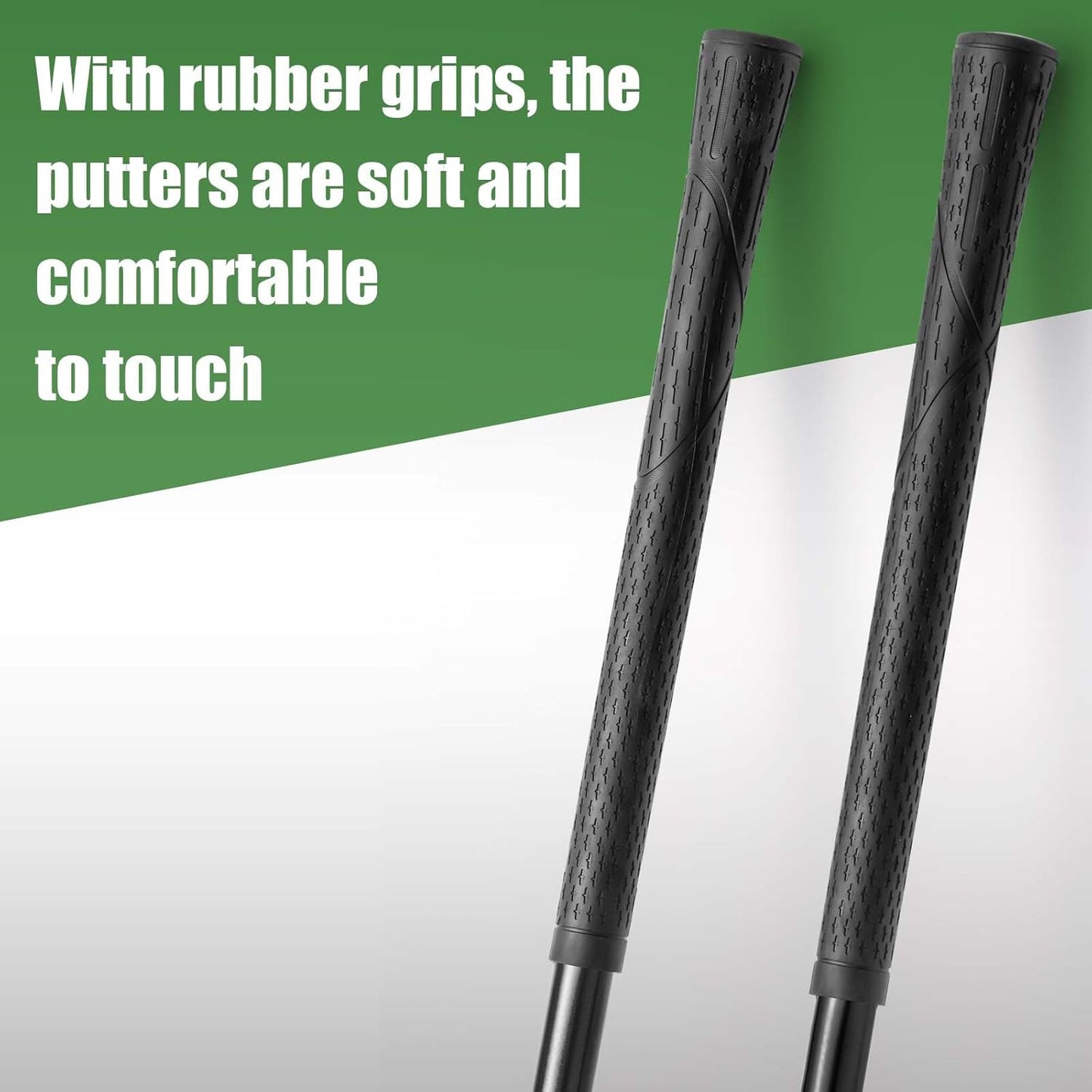 Lenwen 2 Pcs Golf Putter for Men Women Adjustable Length Two Way Putter Right or Left Handed Golfers Mini Golf Club with Practice Balls for Adults