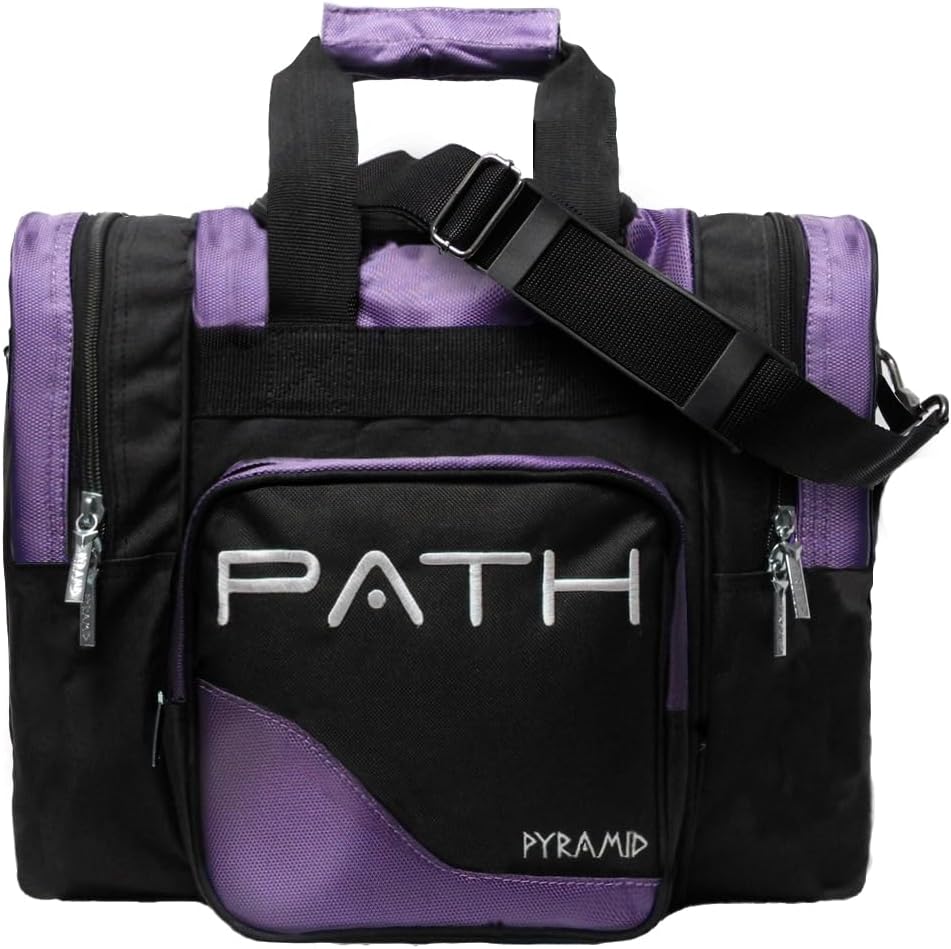 Pyramid Path Pro Deluxe Single Bowling Ball Tote - Holds One Ball, One Pair Shoes Up to Mens 15