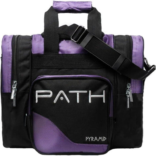 Pyramid Path Pro Deluxe Single Bowling Ball Tote - Holds One Ball, One Pair Shoes Up to Mens 15
