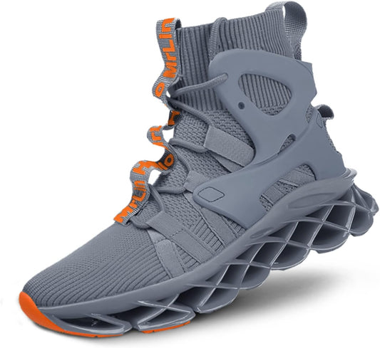 Hello MrLin Men's Running Shoes Non Slip Athletic Tennis Walking Blade Type Sneakers Hip Hop